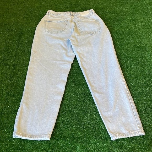 Zara Women's High Rise Mom Fit Blue Jeans Pants Size 04 - Picture 10 of 13